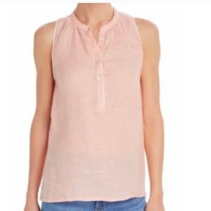 Joie Blouse Top 100% Linen Tamaline Sleeveless